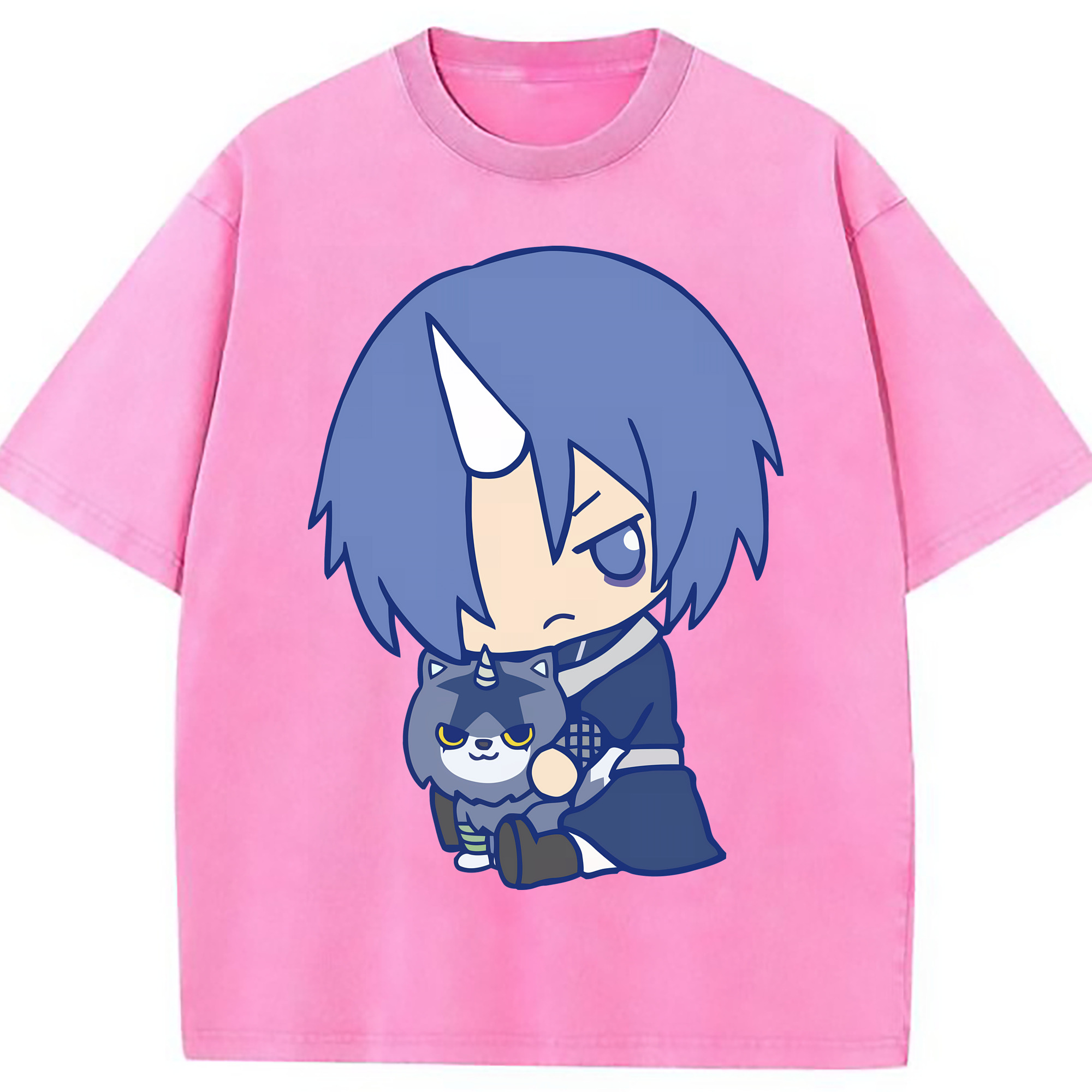 （画像用） 転スラ Regarding Reincarnated to Slime 綿100% ヴィンテージ風 半袖Tシャツ（フロントプリント）